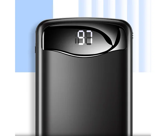 Портативное зарядное устройство Usams US-CD90 Digital Display Aluminum Alloy With Cable 10000mAh Черный