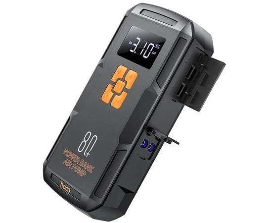 Пусковое устройство (бустер) для автомобиля Hoco QS2 Land Jump Starter and Air Pump 8000 mAh Black