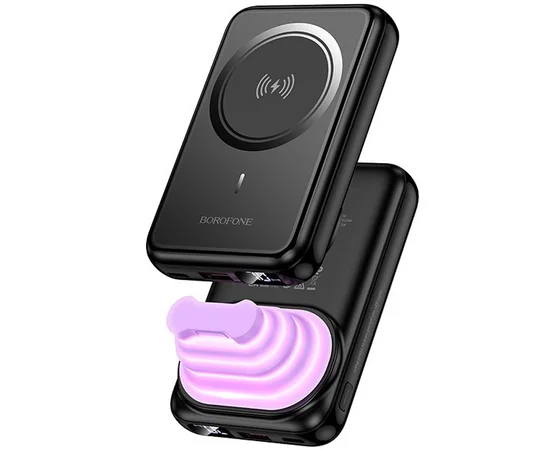 Портативное ЗУ Power Bank Borofone BJ83 Ocean 22.5W+PD20W с БЗУ 10000 mAh Black