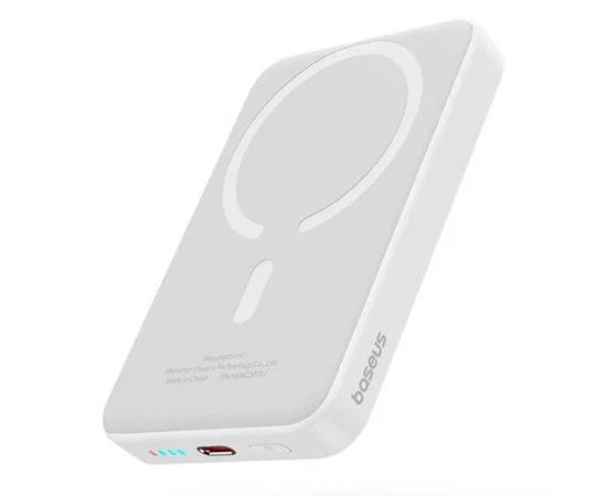 Портативное ЗУ Power Bank Baseus Magnetic Mini Air 20W c БЗУ 10000 mAh P10059001313 Stellar White