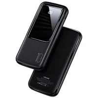 Портативное зарядное устройство Usams US-CD163 PB58 Dual USB Digital Display Power Bank 10000mAh Черный