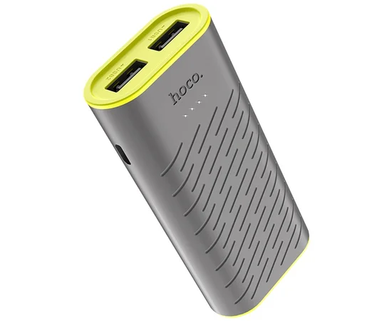Портативное зарядное устройство Power Bank Hoco B31C "Sharp" 5200 mAh Серый
