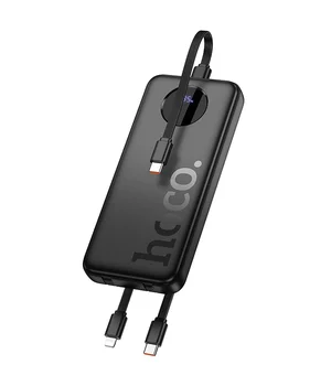 Портативное ЗУ Power Bank Hoco J132 Sabio 22.5W+PD20W with 3 cables 10000 mAh Black