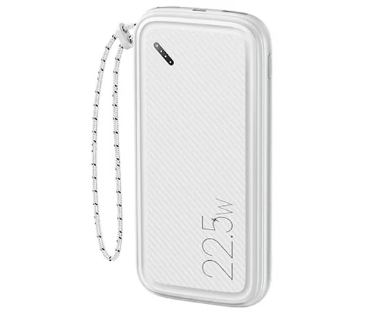 Портативное зарядное устройство Power bank Usams US-CD151 PB56 with Lanyard PD3.0 + QC3.0 10000mAh Белый