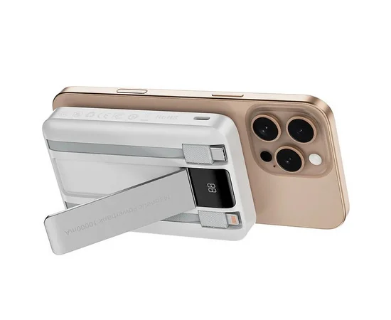 Портативное ЗУ Power Bank WIWU Wi-P061 22.5W+PD20W с БЗУ+iWatch with cable 10000 mAh White