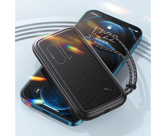 Портативное зарядное устройство Power bank Usams US-CD150 PB56 with Lanyard 10000mAh Черный