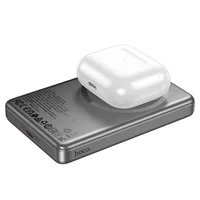 Портативное ЗУ Power Bank Hoco Q26A Joy PD20W с БЗУ 10000 mAh Metal gray