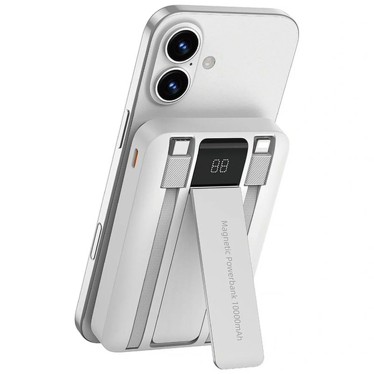 Портативное ЗУ Power Bank WIWU Wi-P061 22.5W+PD20W с БЗУ+iWatch with cable 10000 mAh White