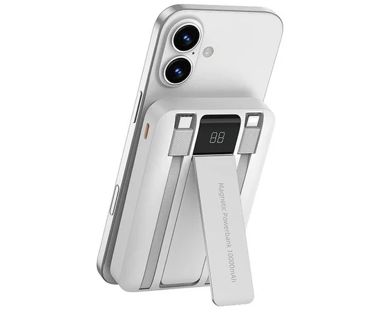 Портативное ЗУ Power Bank WIWU Wi-P061 22.5W+PD20W с БЗУ+iWatch with cable 10000 mAh White