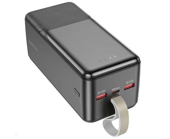 Портативное зарядное устройство Power Bank BOROFONE BJ33D PD30W 50000 mAh Black