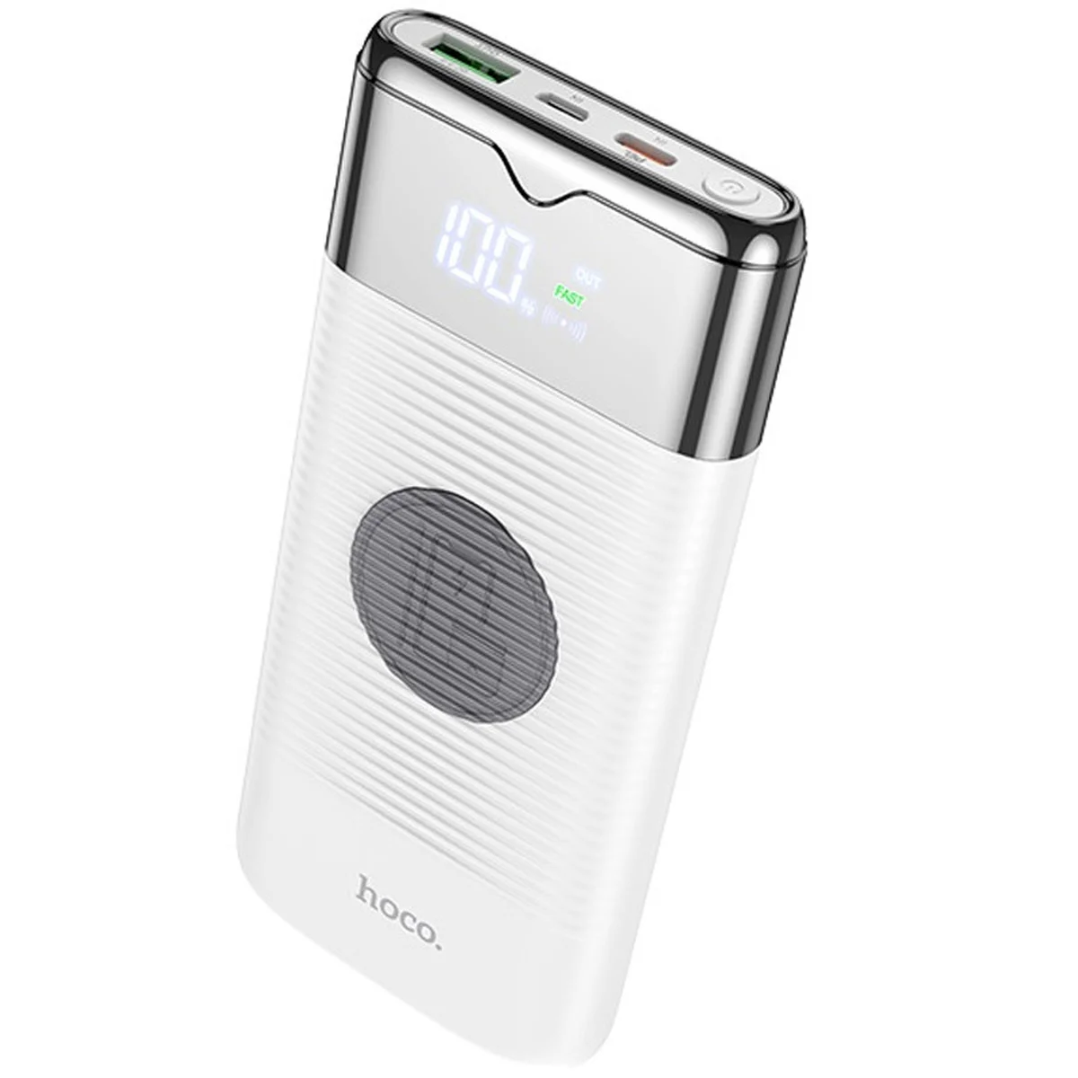Портативное зарядное устройство Power Bank Hoco J63 "Velocity" PD+QC3.0 с БЗУ 10000 mAh Белый