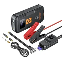 Пусковое устройство (бустер) для автомобиля Hoco QS2 Land Jump Starter and Air Pump 8000 mAh Black