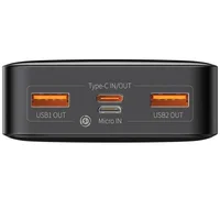 Портативное зарядное устройство Baseus Bipow Digital Display 20W 20000mAh (PPDML-M) Черный