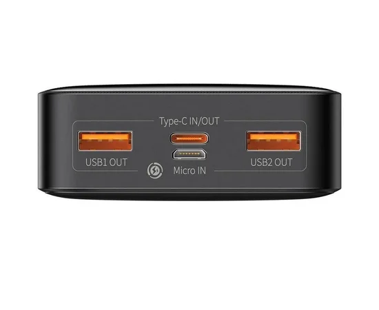 Портативное зарядное устройство Baseus Bipow Digital Display 20W 20000mAh (PPDML-M) Черный