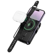 Портативное ЗУ Power Bank Hoco Q48 Core PD20W с БЗУ+iWatch 10000 mAh Black