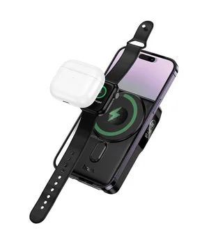 Портативное ЗУ Power Bank Hoco Q48 Core PD20W с БЗУ+iWatch 10000 mAh Black