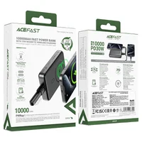 Портативне ЗУ Power Bank Acefast M10 PD30W із БЗУ 10000 mAh Black