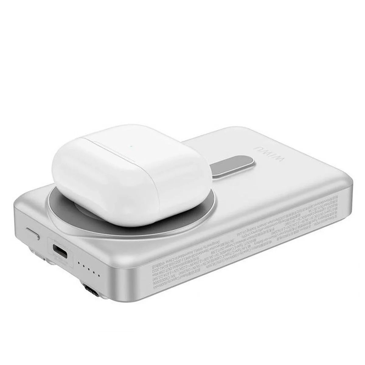 Портативное ЗУ Power Bank WIWU Wi-P056 22.5W+PD20W с БЗУ+iWatch with cable 10000 mAh Silver