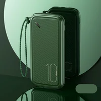 Портативное зарядное устройство Power bank Usams US-CD150 PB56 with Lanyard 10000mAh Темно-зеленый