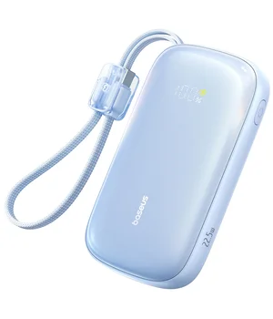 Портативне ЗУ Power Bank Baseus EnerFill FC21 Qpow 3 Ultra 22.5W with cable 20000 mAh (PPFLS) Galaxy Blue