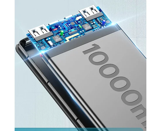 Портативное зарядное устройство Power bank Usams US-CD137 PB52 Dual USB 10000mAh Черный