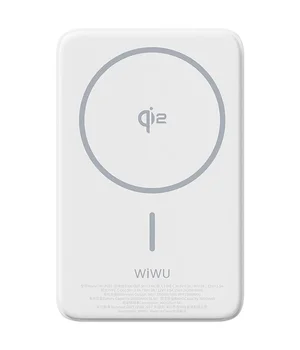 Портативное ЗУ Power Bank WIWU Wi-P031 Magnetic с БЗУ Qi2 30W 10000 mAh White