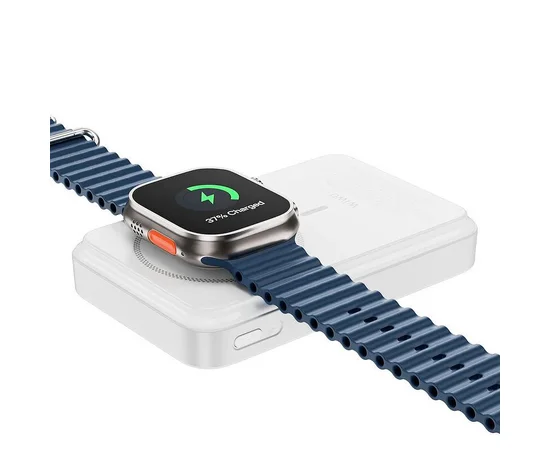 Портативное ЗУ Power Bank WIWU Wi-P061 22.5W+PD20W с БЗУ+iWatch with cable 10000 mAh White