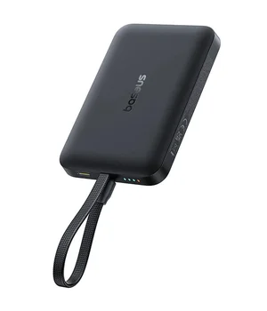 Портативне ЗУ Power Bank Baseus EnerFill FM11 30W з БЗУ with cable 10000mAh (E00289) Cosmic Black