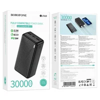 Портативное ЗУ Power Bank BOROFONE BJ56B Graceful 22,5W+PD20W 30000 mAh Black