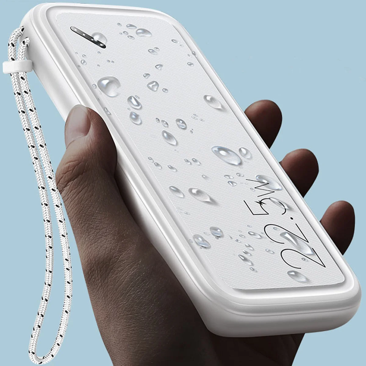 Портативное зарядное устройство Power bank Usams US-CD151 PB56 with Lanyard PD3.0 + QC3.0 10000mAh Белый