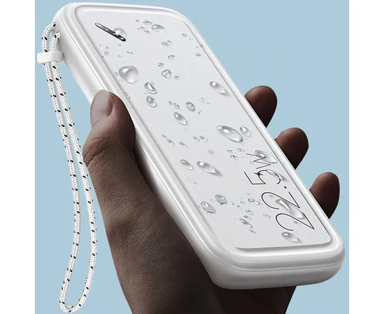 Портативное зарядное устройство Power bank Usams US-CD151 PB56 with Lanyard PD3.0 + QC3.0 10000mAh Белый