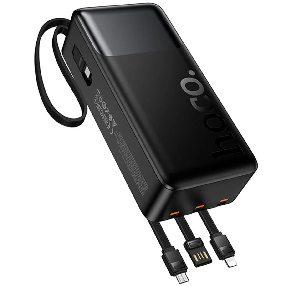 Портативное ЗУ Power Bank Hoco J156B Founder 22.5W+PD20W with four cables 30000 mAh Black