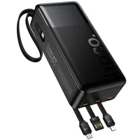 Портативное ЗУ Power Bank Hoco J156B Founder 22.5W+PD20W with four cables 30000 mAh Black