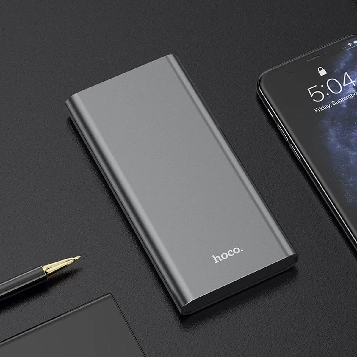 Портативное зарядное устройство Power Bank Hoco J68 10000 mAh Серый