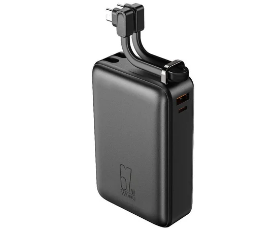 Портативное ЗУ Power Bank WIWU Wi-P012 Tank 67W 20000 mAh Black