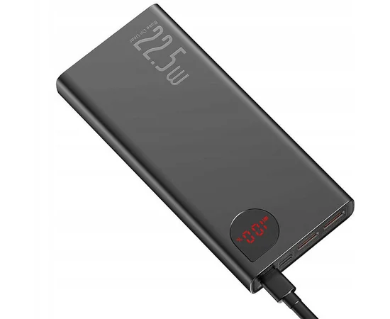 Портативное ЗУ Baseus Adaman Metal Digital Display QC 22.5W 20000 mAh (PPAD000101) Черный