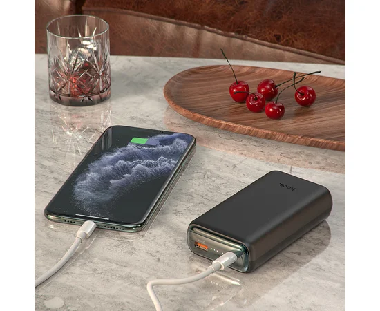 Портативное зарядное устройство Power Bank Hoco Q1A Kraft 20000 mAh Черный
