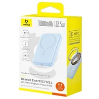 Портативное ЗУ Power Bank Baseus EnerFill FM11 Ultra-Mini 22.5W с БЗУ 10000mAh (PPFM11-1022) Galaxy Blue