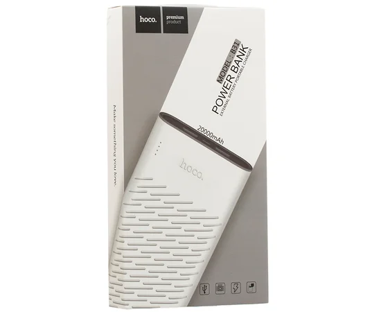 Портативное зарядное устройство Power Bank Hoco B31 Rege 20000 mAh Белый