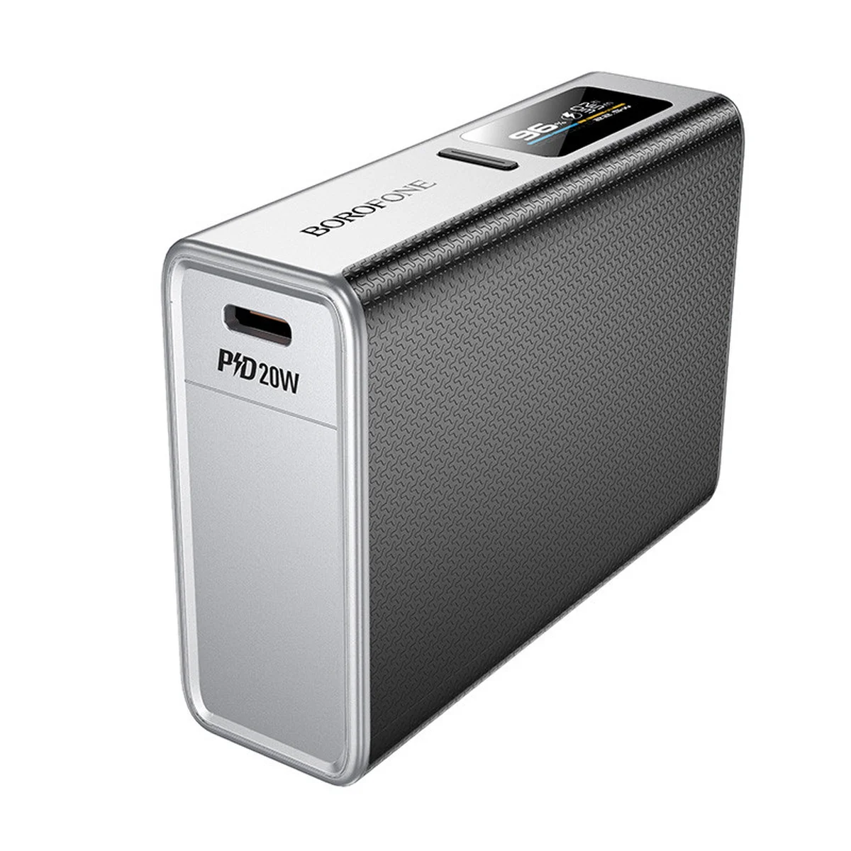 Портативное ЗУ Power Bank BOROFONE BJ72 Energy 22.5W+PD20W with display 10000 mAh Metal gray