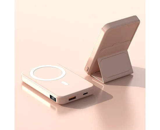 Портативное зарядное устройство Power Bank JJT-A27-1 PD20W+QC 22.5W с БЗУ 10000 mAh Pink