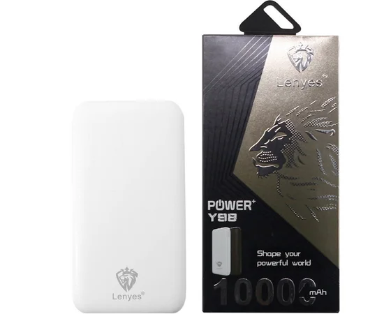 Портативное зарядное устройство Lenyes Y98 (10000 mAh) Белый