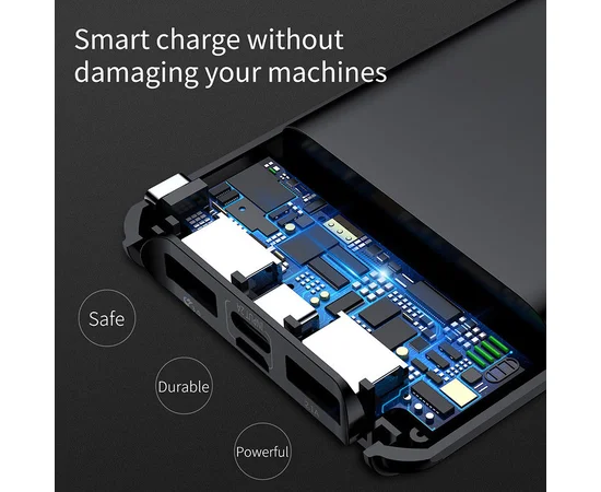 Портативное зарядное устройство Baseus Thin (PPYZ) (10000mAh QC3.0 2USB) Черный