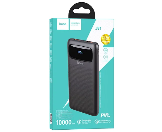 Портативное зарядное устройство Power Bank Hoco J81 10000 mAh Черный