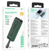 Портативное ЗУ Power Bank BOROFONE BJ54 Graceful 22.5W+PD20W 10000 mAh Green