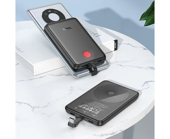 Портативное ЗУ Power Bank Hoco J133 Triumph PD20W с БЗУ + Type-C 5000 mAh Black