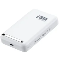Портативное ЗУ Power Bank WIWU Wi-P031 Magnetic с БЗУ Qi2 30W 10000 mAh White