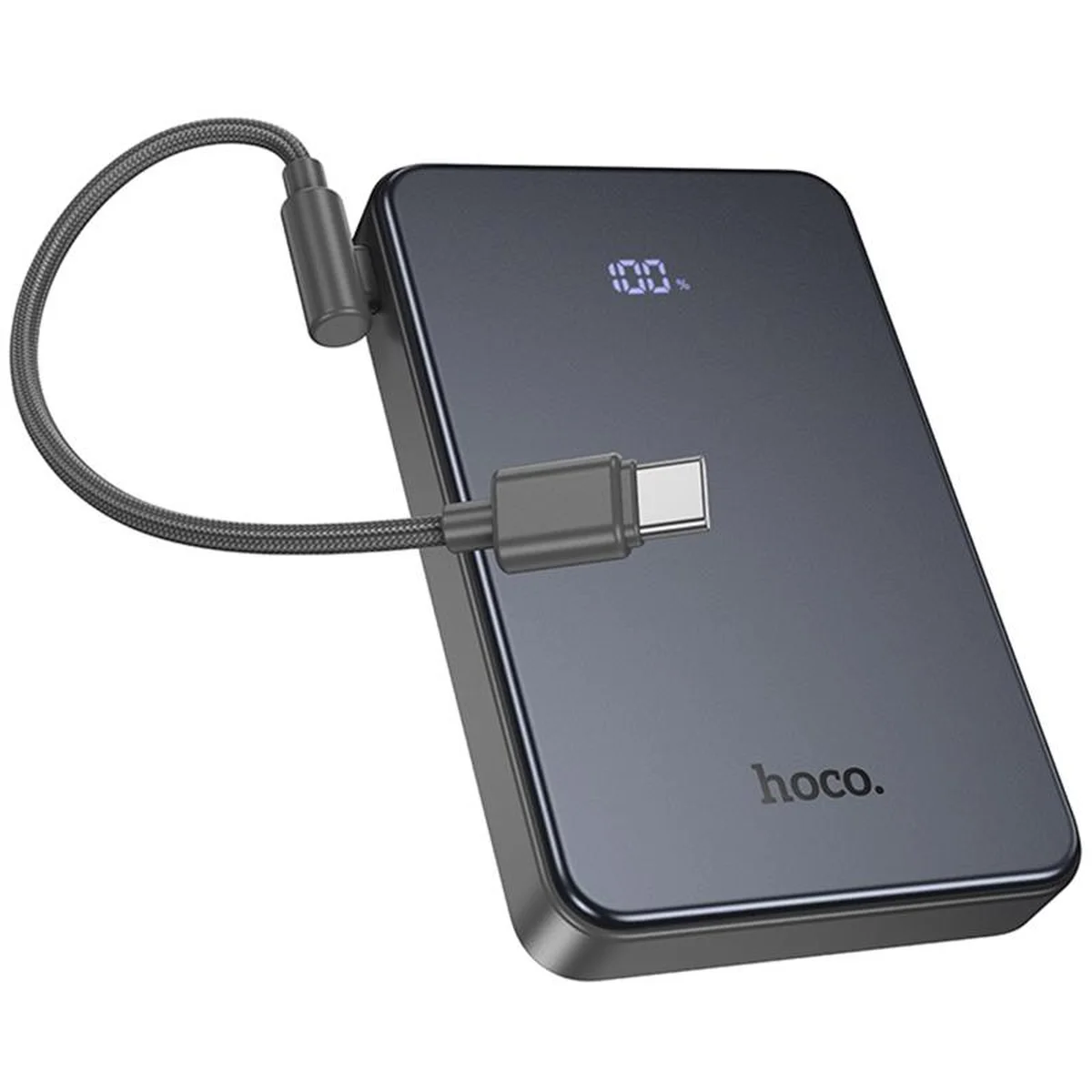 Портативное ЗУ Power Bank Hoco J170 Starlight 22.5W+PD20W with cable 10000 mAh Metal gray