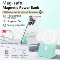 Портативное зарядное устройство Power Bank JJT-A27-1 Gradient PD20W+QC 22.5W с БЗУ 10000 mAh White / Green