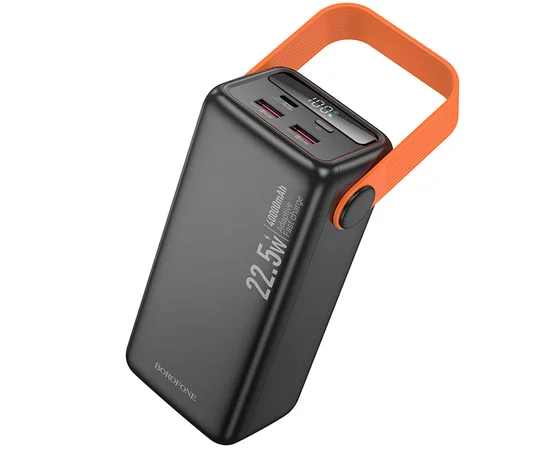 Портативное ЗУ Power Bank BOROFONE BJ66 Magnifico 22.5W+PD20W 40000 mAh Black